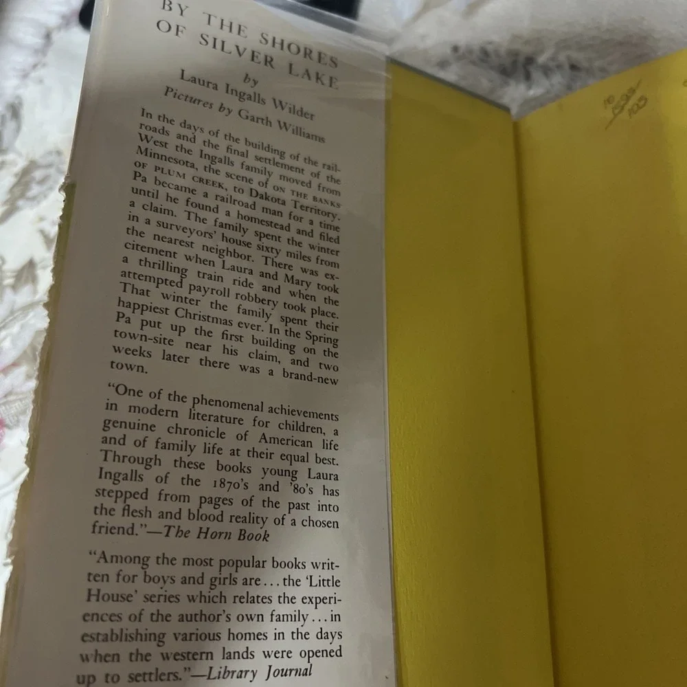 Laura Ingalls Wilder By the Shores of Silver Lake Garth Williams Vintage HC 1953
